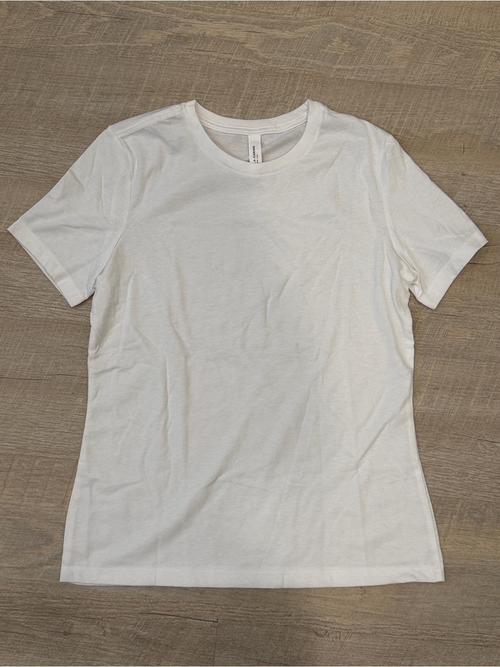 NWOT Bella + Canvas White Crewneck Relaxed Fit Tee - Women's Top